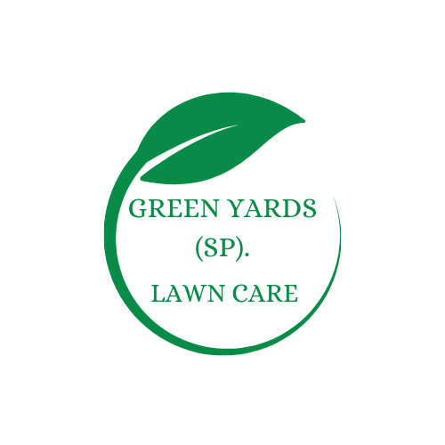 Lawn sprinkler watering a green yard